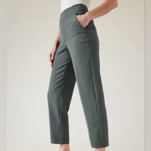 NWT Athleta Endless Pant Bali Green Size 18 - Picture 3 of 9